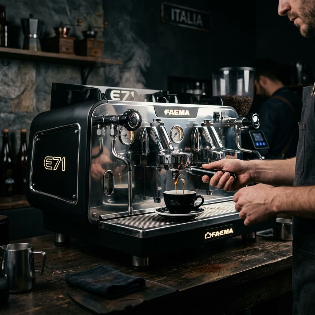 Faema E71 — icono del espresso italiano